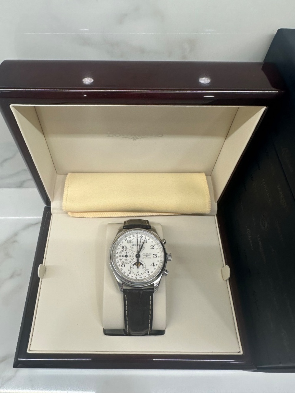 LONGINES Master Collection Chronograph Moonphase Watch - Picture 2 of 5